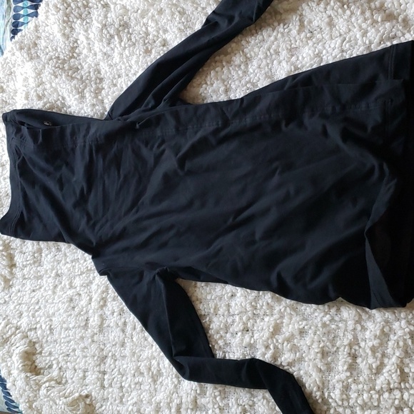 Lululemon Sweater Womens Size 6 blaxk Coast Wrap Jacket Snap Front - Picture 1 of 7